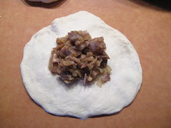 Top with filling