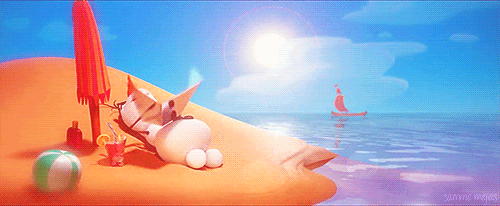 Image result for reading on the beach gif