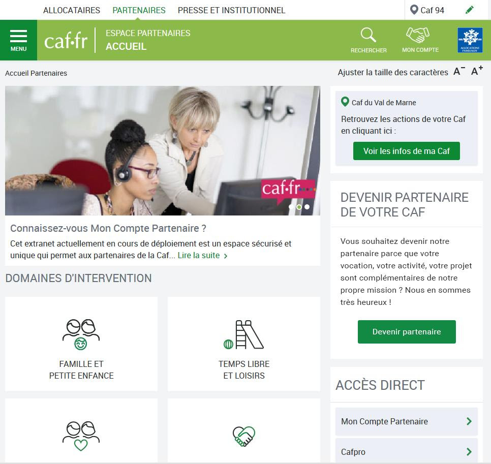 Compte Partenaire Caf : Portail Mon Compte Partenaire Ppt Telecharger ...