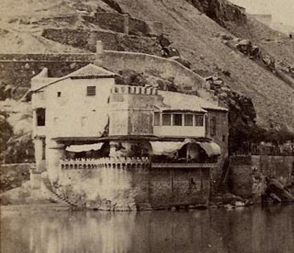 Casa del diamantista hacia 1860. Detalle de una fotografía estereoscópica