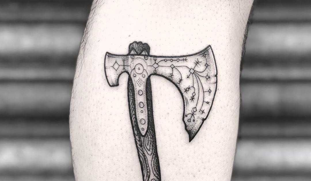 7. Viking Axe Tattoos: Strength and Protection - wide 3