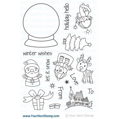 *NEW* Your Next Stamp- Holiday Snow Globe