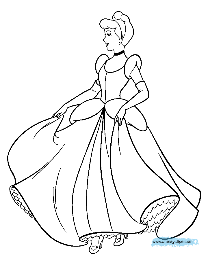 Coloring Pages Disney Cinderella - 194+ File SVG PNG DXF EPS Free