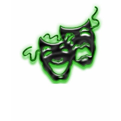 black and neon green graphic tee