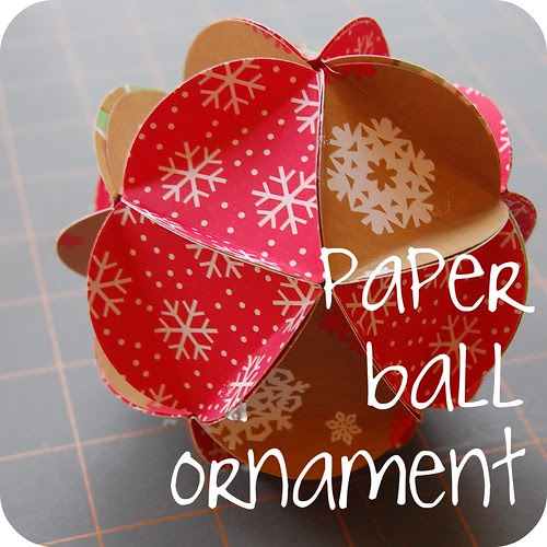 paper ball ornament