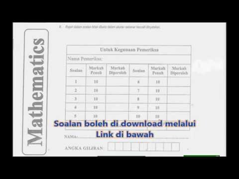 Skema Jawapan Matematik Johor - Setelan b