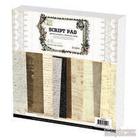 Набор бумаги Prima - Script 12&quot;x12&quot; Paper Pad, 30x30см, 48 листов - ScrapUA.com