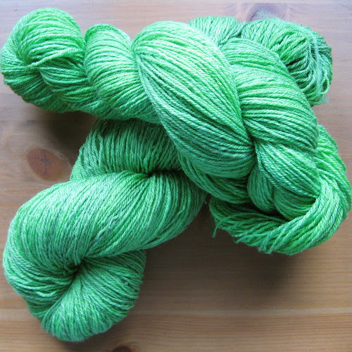 green handspun merino