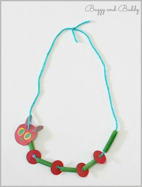 Very Hungry Caterpillar Necklace, after school feature