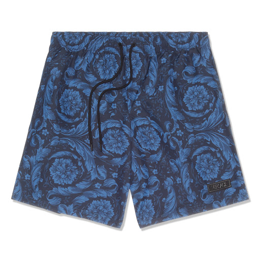 Versace Blue #39;Le Maschere#39; Shorts