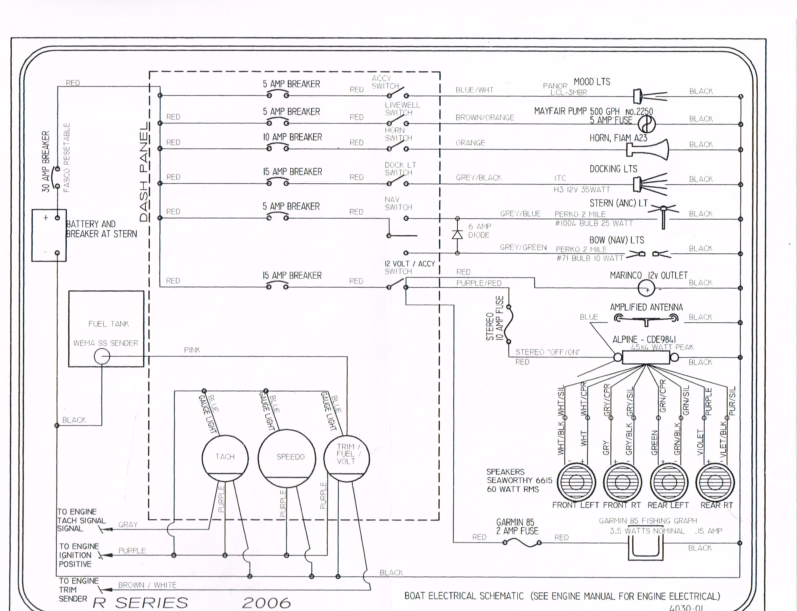 Wiring Diagram For Pontoon Boat - Wiring Diagram Schemas
