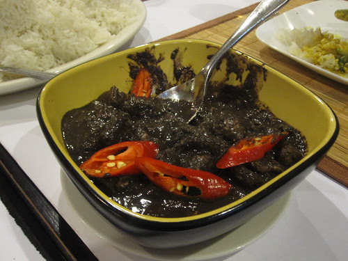 Dinuguan, pigs blood stew