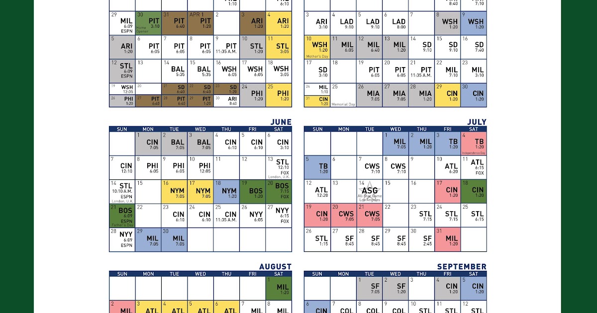 Cubs Schedule July 2019 Home Games