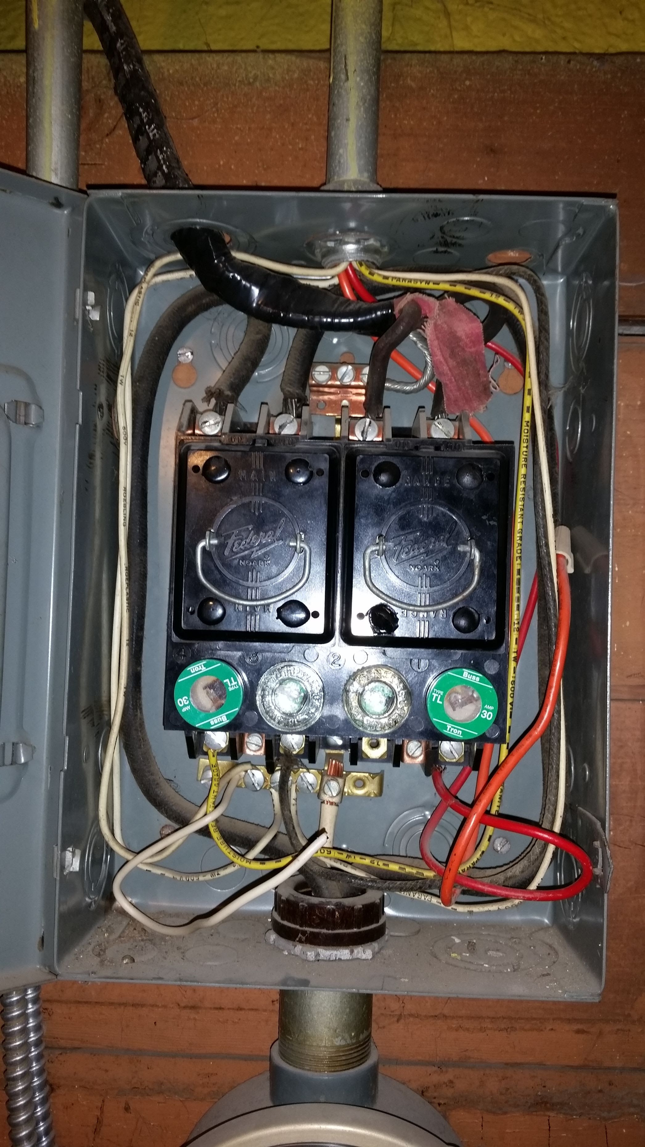 Old Style Residential Fuse Box Diagram