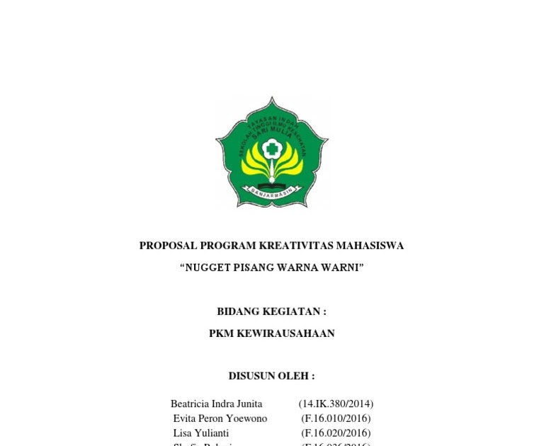 Contoh Pkm K Yang Lolos Dikti
