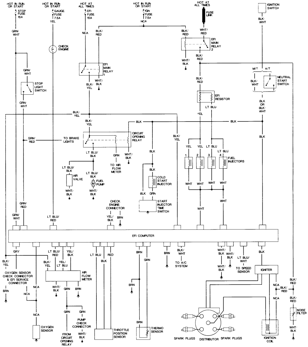 1994 Supra Wiring Diagram