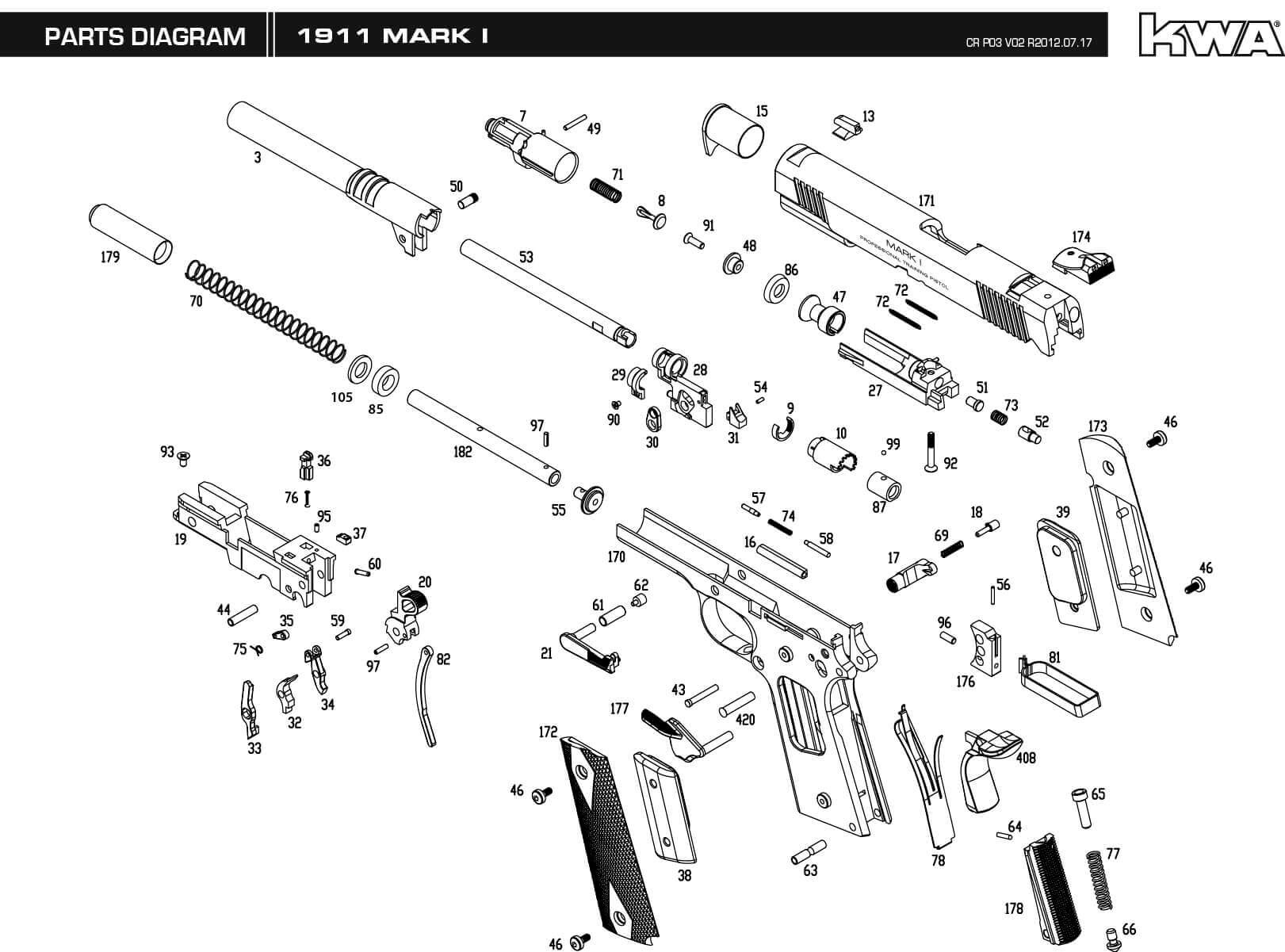 1911 Exploded Diagram - General Wiring Diagram