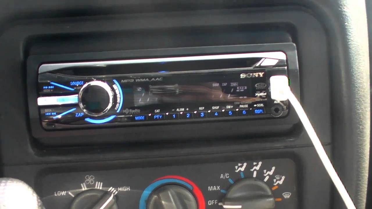 Sony Car Stereo Harnes - Complete Wiring Schemas