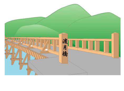 2020年の最高 渡月橋 イラスト 無料の印刷可能なイラスト素材