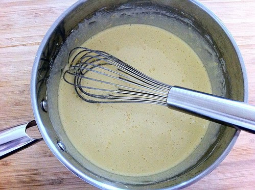 Egg Yolks and Lemon Whisked Together
