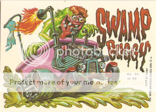 TOPPS WEIRD WHEELS 1980
