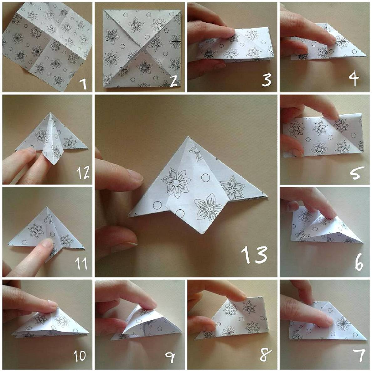 Gambar Kolase Menggunakan Kertas  Origami 