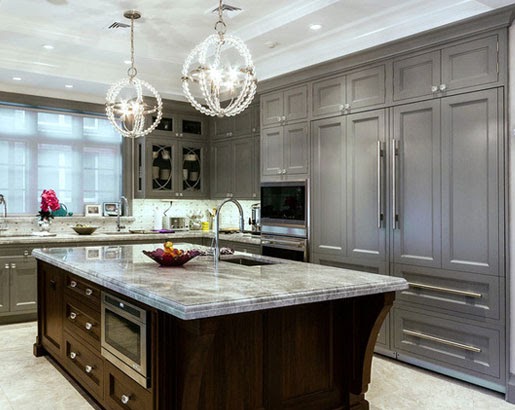 Grayish Brown Gray Brown Kitchen Cabinets - Go-images Web