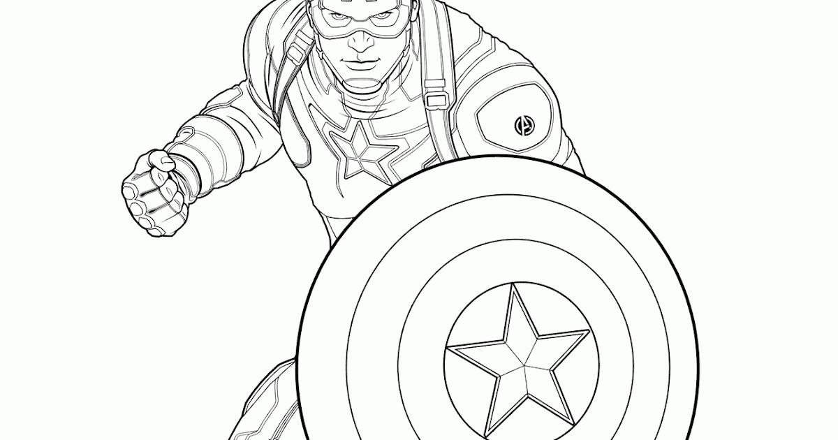 Captain America Boyama Sayfası Negema