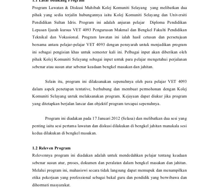 Contoh Karangan Laporan Lawatan Ke Perkampungan Orang Asli 