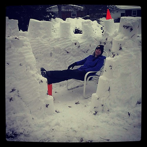 Just chillin' in my crib. #snow