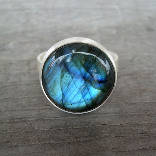 labradorite cocktail ring