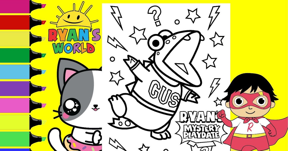 Ryan's World Printable Coloring Pages Free Ryans World Coloring Pages