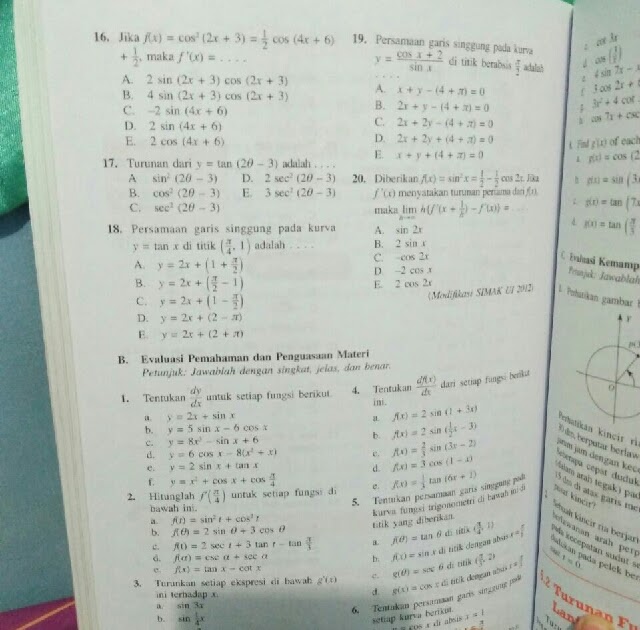 View Kunci Jawaban Matematika Peminatan Sukino Kelas 10 Kurikulum 2013 Images