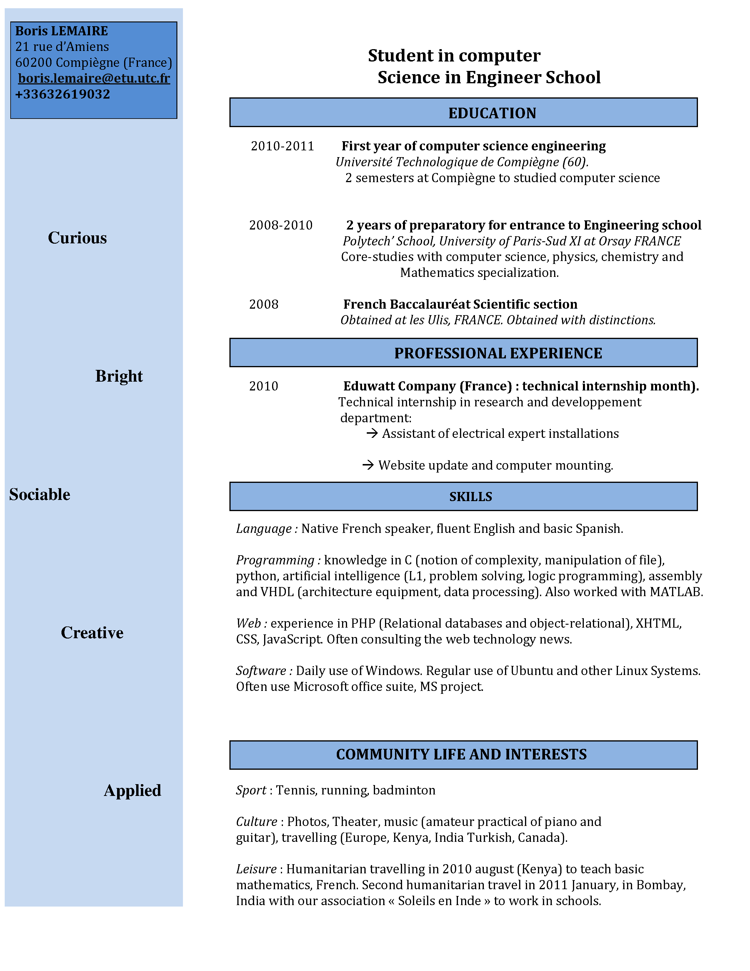 resume-format-cv-presentation-publication