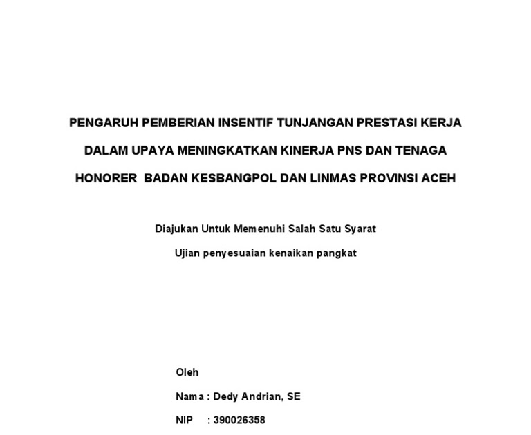 Contoh Makalah Kenaikan Pangkat Guru Rismax