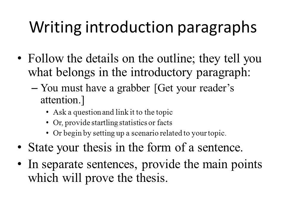 Sample Thesis Introduction Paragraph - Thesis Title Ideas for College
