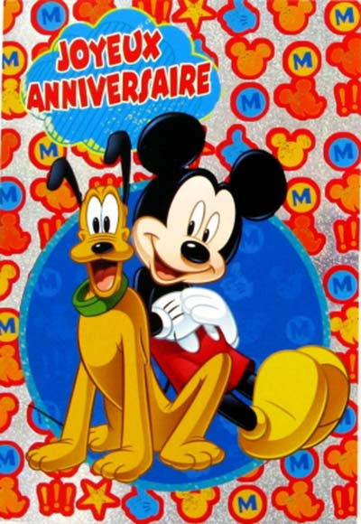 Carte D Anniversaire Mickey Coleteremelly Official