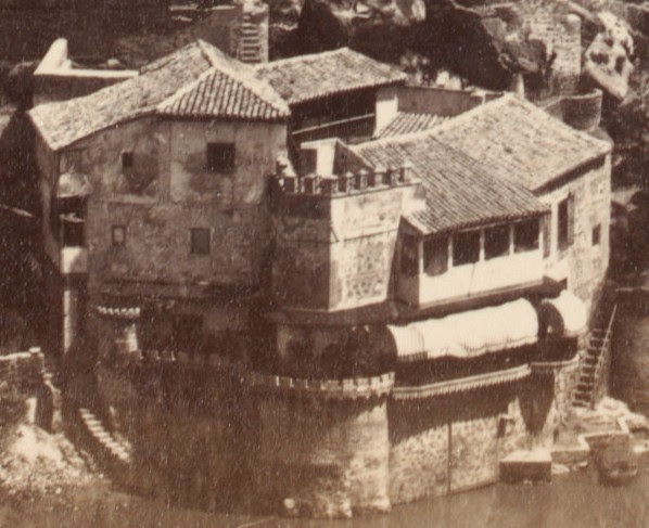 Casa del diamantista en 1857. Fotografía de Charles Clifford (detalle)