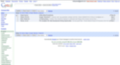 A picture of the GMail web application