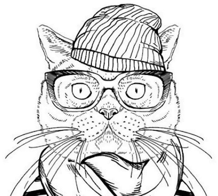 Top 10 Hipster Coloring Pages