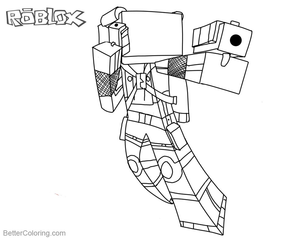 Download Roblox Noob Colouring Pages | Free Robux Hack No Human ...