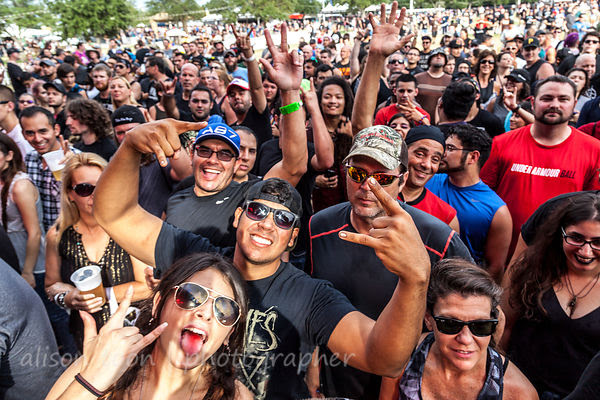 HOUSTON, 24t and 25th September 2016: People having fun between the mandatory Code Red storm evacuations, at Houston Open Air