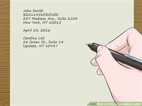Easy Ways to Write a Cancellation Letter wikiHow Easy Ways to Write a Cancellation Letter wikiHow