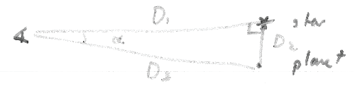 Drawing by Professor Charles Bailyn, supposedly showing an international symbol for an observer