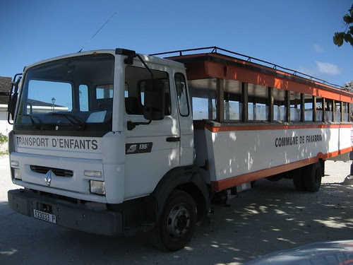 school bus, Fakarava