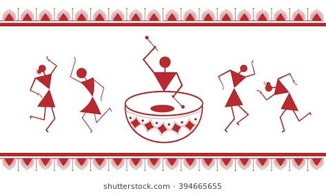 dancing warli figures