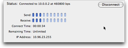 Mac OS X: en línea con un módem Bluetooth Blackberry Pearl 8100!