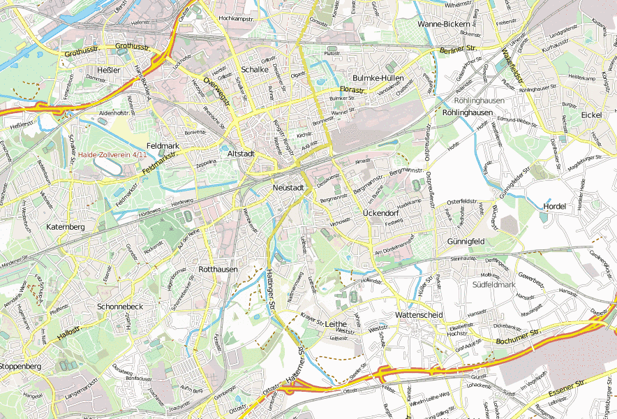 Gelsenkirchen Karte