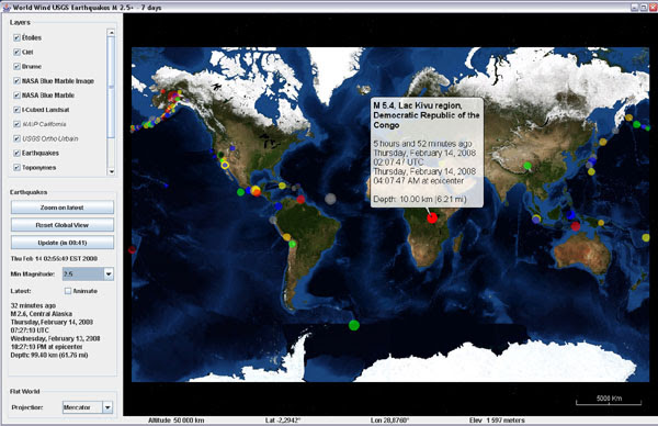 WorldWind Java 0.5 - Flat Worlds