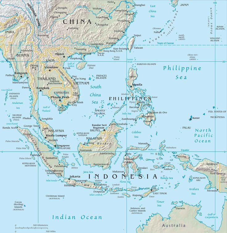 Map Of Thailand Indonesia - Maps of the World